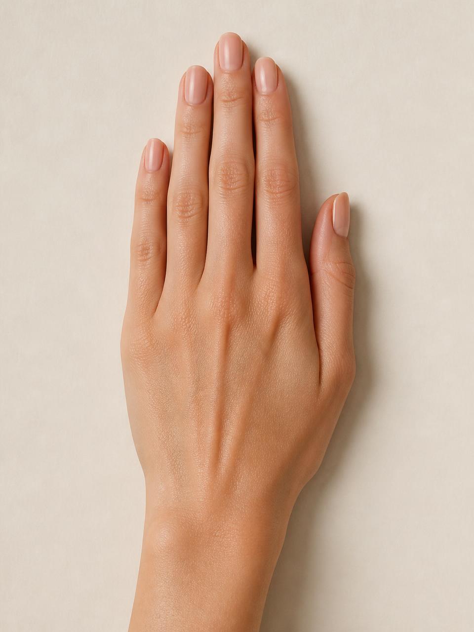 Bare hand shown for engagement ring carat size comparison
